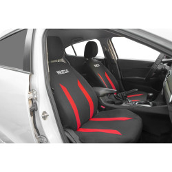 Car Seat Covers Sparco Sabbia Black/Red