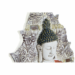 Wall Decoration DKD Home Decor Blue Red Golden Buddha Oriental 19 x 3,1 x 26,5 cm (3 Pieces)