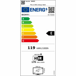 Smart TV Sony XR-75X95K 4K Ultra HD 75" LED HDR D-LED LCD