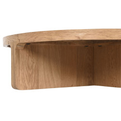 Centre Table Home ESPRIT Natural oak wood 121 x 121 x 32 cm