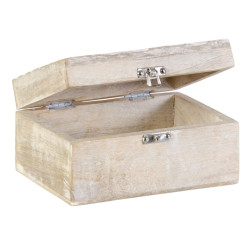 Decorative box 23 x 18 x 12 cm Mango wood (3 Pieces)