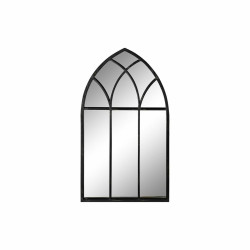 Wall mirror DKD Home Decor Black Metal Window 36 x 2 x 65 cm (65 Pieces)