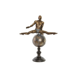 Decorative Figure DKD Home Decor Golden Resin Gymnast Modern (36 x 19 x 46 cm)