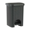 Pedal bin Stefanplast Elegance White Grey Plastic 6 L 20,5 x 28 x 20,5 cm (6 Units)