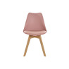 Chair Home ESPRIT Pink Natural 48 x 55 x 82 cm