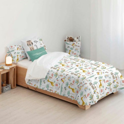 Nordic cover Kids&Cotton Jeddah Small White Mint 180 x 240 cm