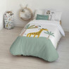 Nordic cover Kids&Cotton Jeddah Big White Mint 180 x 240 cm