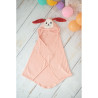 Bath towel Crochetts Pink 128 x 2 x 110 cm Rabbit