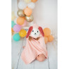 Bath towel Crochetts Pink 128 x 2 x 110 cm Rabbit