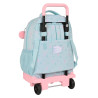 School Rucksack with Wheels Moos Garden Turquoise 33 X 45 X 22 cm