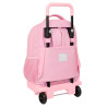 School Rucksack with Wheels Glow Lab Sweet home Pink 33 X 45 X 22 cm