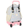 School Rucksack with Wheels BlackFit8 Blossom Multicolour 33 X 45 X 22 cm