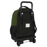 School Rucksack with Wheels Safta Dark forest Black Green 33 X 45 X 22 cm