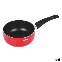 Saucepan Quttin Infinity Red 16,3 x 32,5 x 7,5 cm (6 Units)