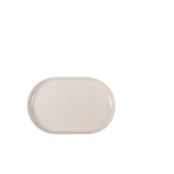 Snack tray La Mediterránea Ivory Oval 20 x 13 x 2 cm (24 Units)