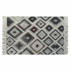 Carpet DKD Home Decor White Red Cotton (120 x 180 x 1 cm)