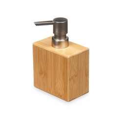 Soap Dispenser Silver Bamboo Plastic 9,7 x 15 x 5,8 cm (12 Units)