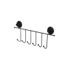 Door Coat Rack Black Steel ABS 39 x 16 x 4,9 cm (12 Units)