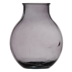 Vase Grey recycled glass 29 x 29 x 36 cm