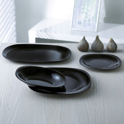 Bowl Luminarc Carine Negro Black Glass 12 cm Multi-use (24 Units)