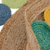 Carpet 120 x 120 x 0,9 cm Multicolour Jute