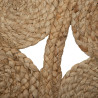 Carpet 120 x 120 x 1 cm Natural Jute