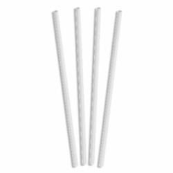 Straws Algon Cardboard White 25 Pieces 24 Units