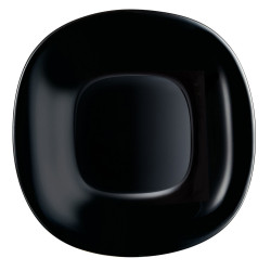 Dessert dish Luminarc Carine Black Glass (19 cm) (24 Units)