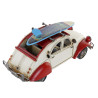 Decorative Figure DKD Home Decor 27 x 11 x 13 cm Red Car Blue Vintage (2 Units)