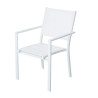 Garden chair Thais 55,2 x 60,4 x 86 cm Aluminium White