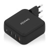 Wall Charger Aisens ASCH-140W3P031-BK 140 W Black (1 Unit)