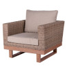 Garden sofa Patsy 88 x 89 x 64,50 cm Wood Rattan