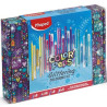 Painting set Maped Color Peps Glittering Multicolour (4 Units)