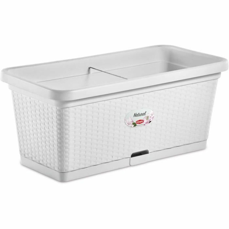 Planter Stefanplast White Plastic 80 cm