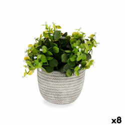 Decorative Plant Flowers Plastic 20 x 20,5 x 20 cm (8 Units)