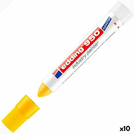 Permanent marker Edding 950  Yellow (10 Units)