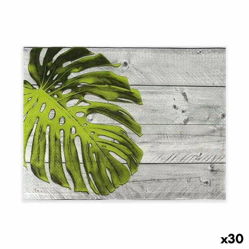 Table mat set Algon Disposable Leaf of a plant 40 Pieces 30 x 40 cm (30 Units)