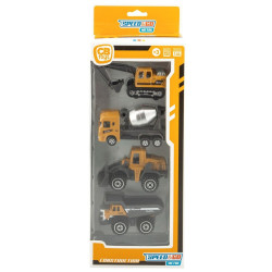 Construction Work Vehicles (Set) Speed & Go 7,5 x 4 x 3 cm (12 Units)