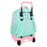 School Rucksack with Wheels Smiley Summer fun Turquoise 33 X 45 X 22 cm