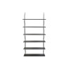 Shelves DKD Home Decor Black Wood Metal 60 x 16 x 123 cm