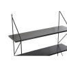 Shelves DKD Home Decor Black Wood Metal 60 x 16 x 123 cm