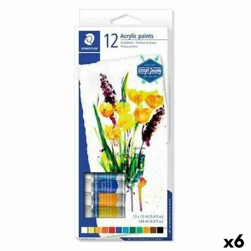 Acrylic paint Staedtler Set 6 Pieces 12 ml