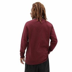 Men’s Sweatshirt without Hood Vans Classic Crew-B Dark Red Brown