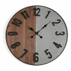 Wall Clock Versa Metal MDF Wood MDF Wood/Metal 5 x 60 x 60 cm