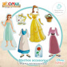 Figures Disney Princess 45 Pieces 4 Units 9 x 20,5 x 1,2 cm