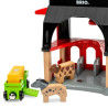 Toy set Ravensburger Animal barn Wood