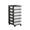 Chest of drawers Archivo 2000 Black polypropylene 39 x 29 x 68,5 cm