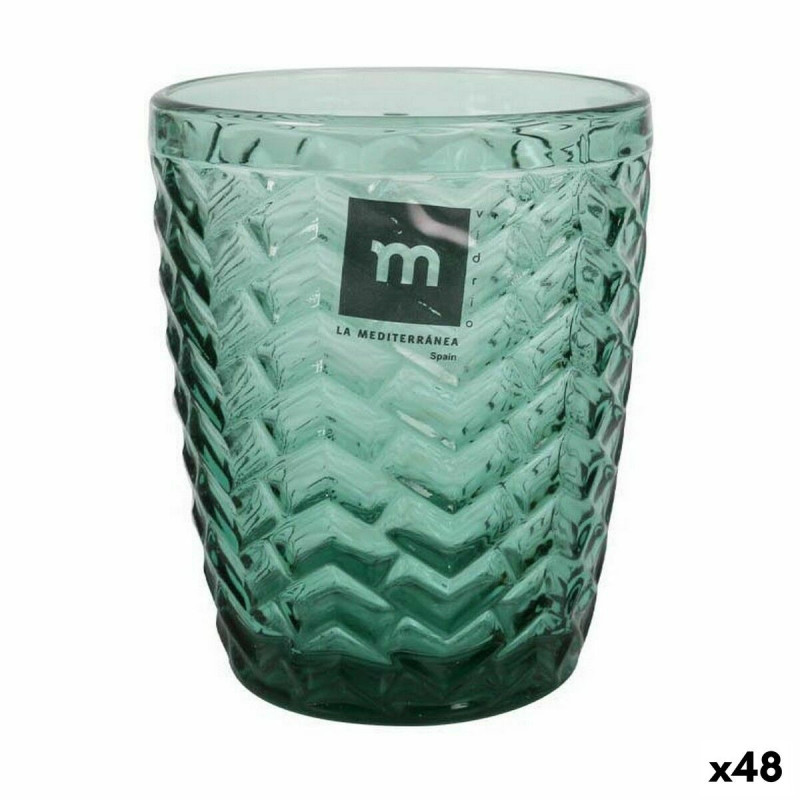 Glass La Mediterránea Spica Green 290 ml (48 Units)