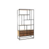 Shelves DKD Home Decor Black Natural Dark brown Metal Recycled Wood Mango wood 100 x 37 x 180 cm