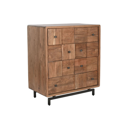 Chest of drawers Home ESPRIT Brown Natural Metal Acacia Modern 87 x 47 x 100 cm